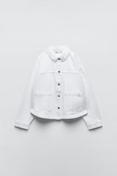 Image 0 of DENIM JACKET WITH PATCH POCKETS from Zara
