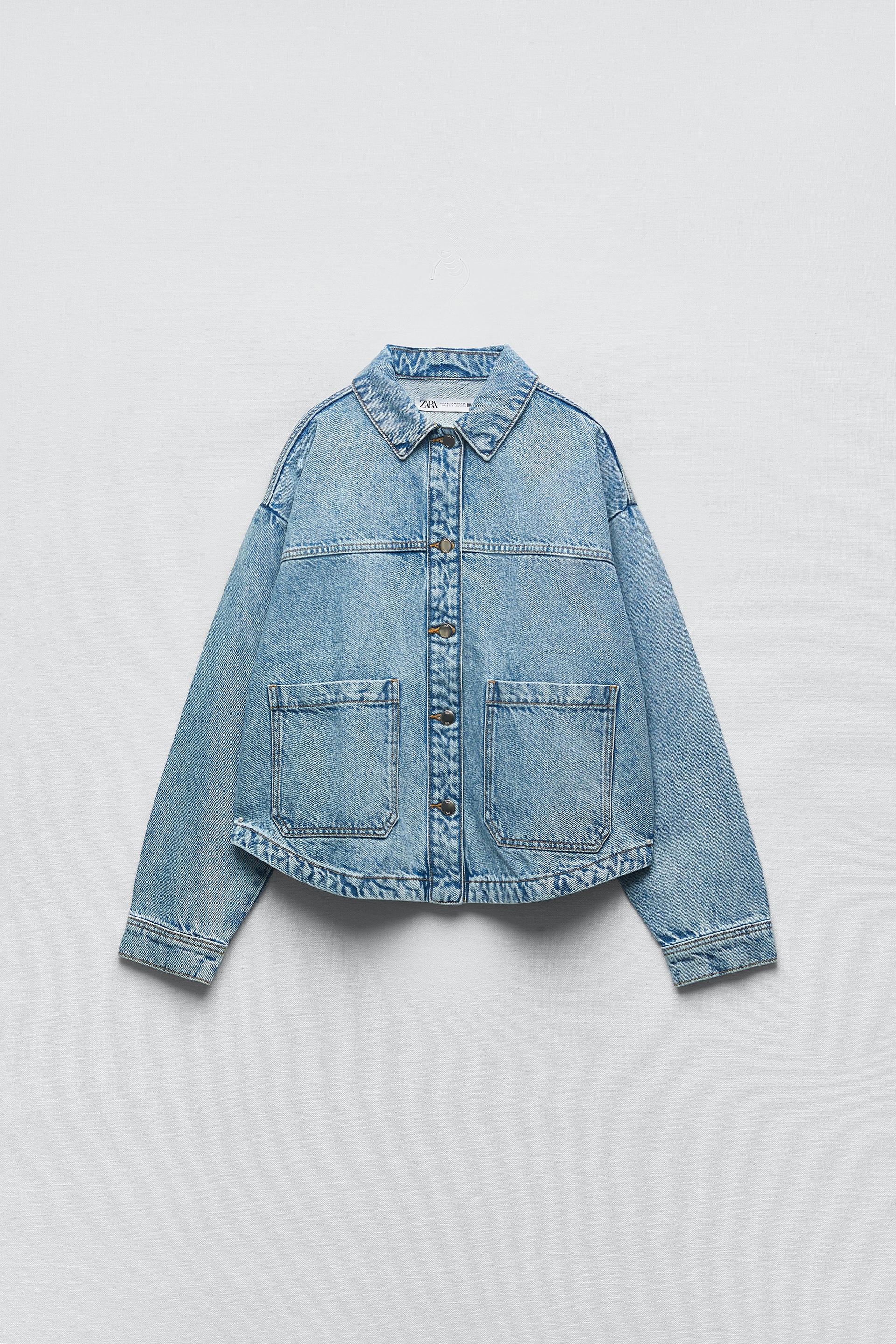 Denim shacket zara Clearance