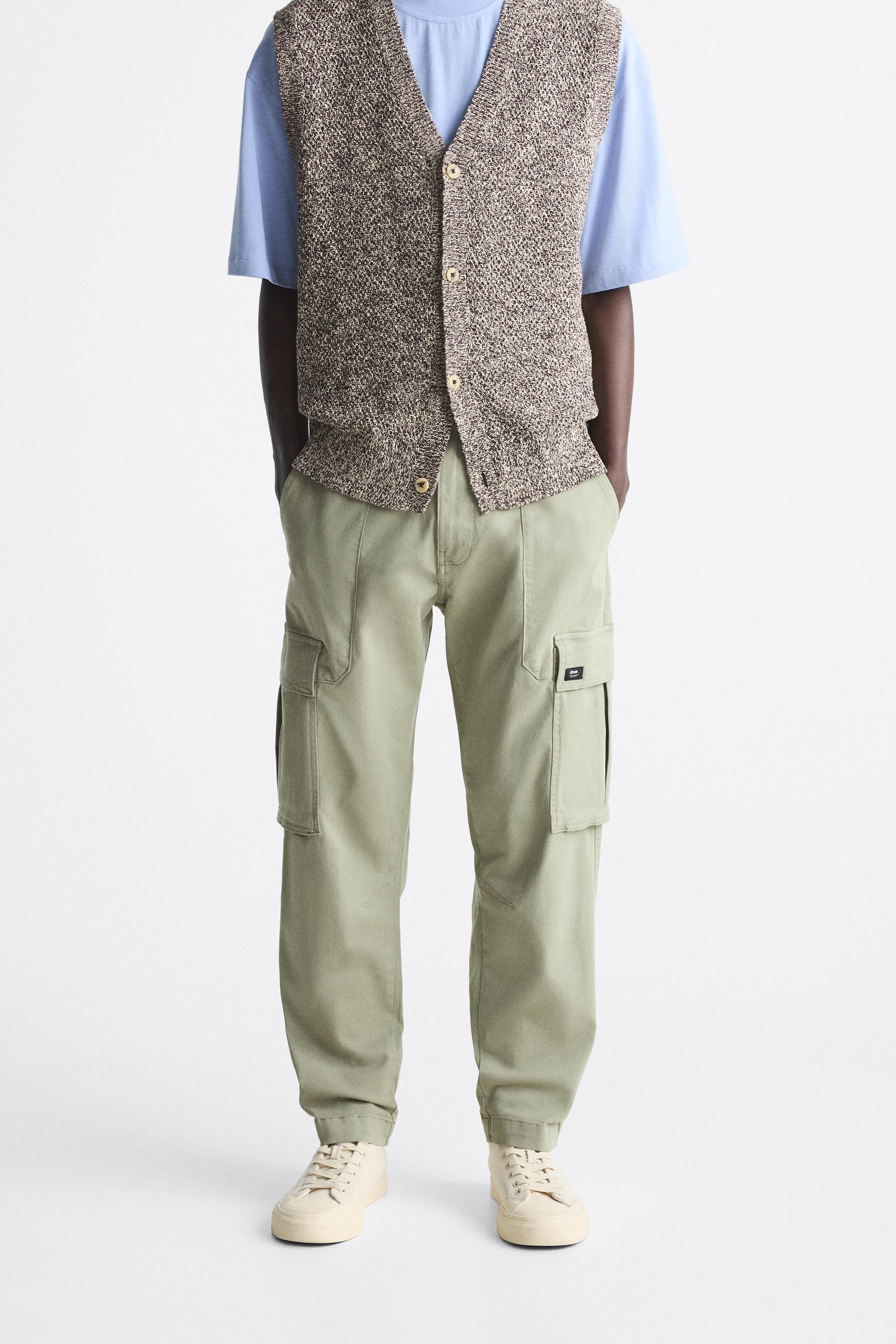 Men's zara cropped pants Clearance