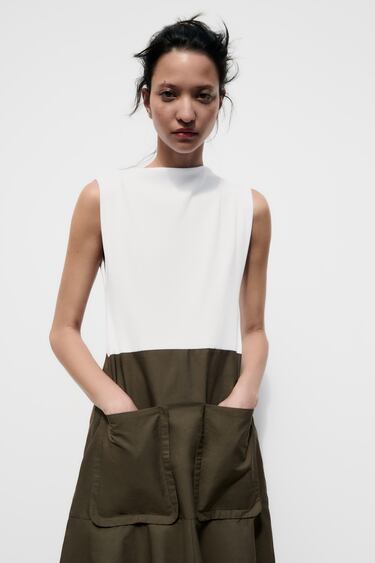 Image 0 of DRESS WITH POCKETS from Zara