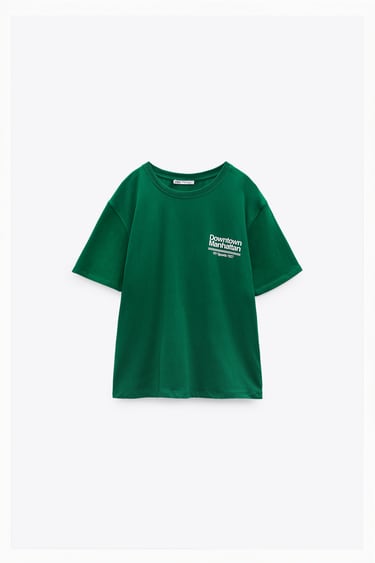 Image 0 of T-SHIRT WITH SLOGAN from Zara
