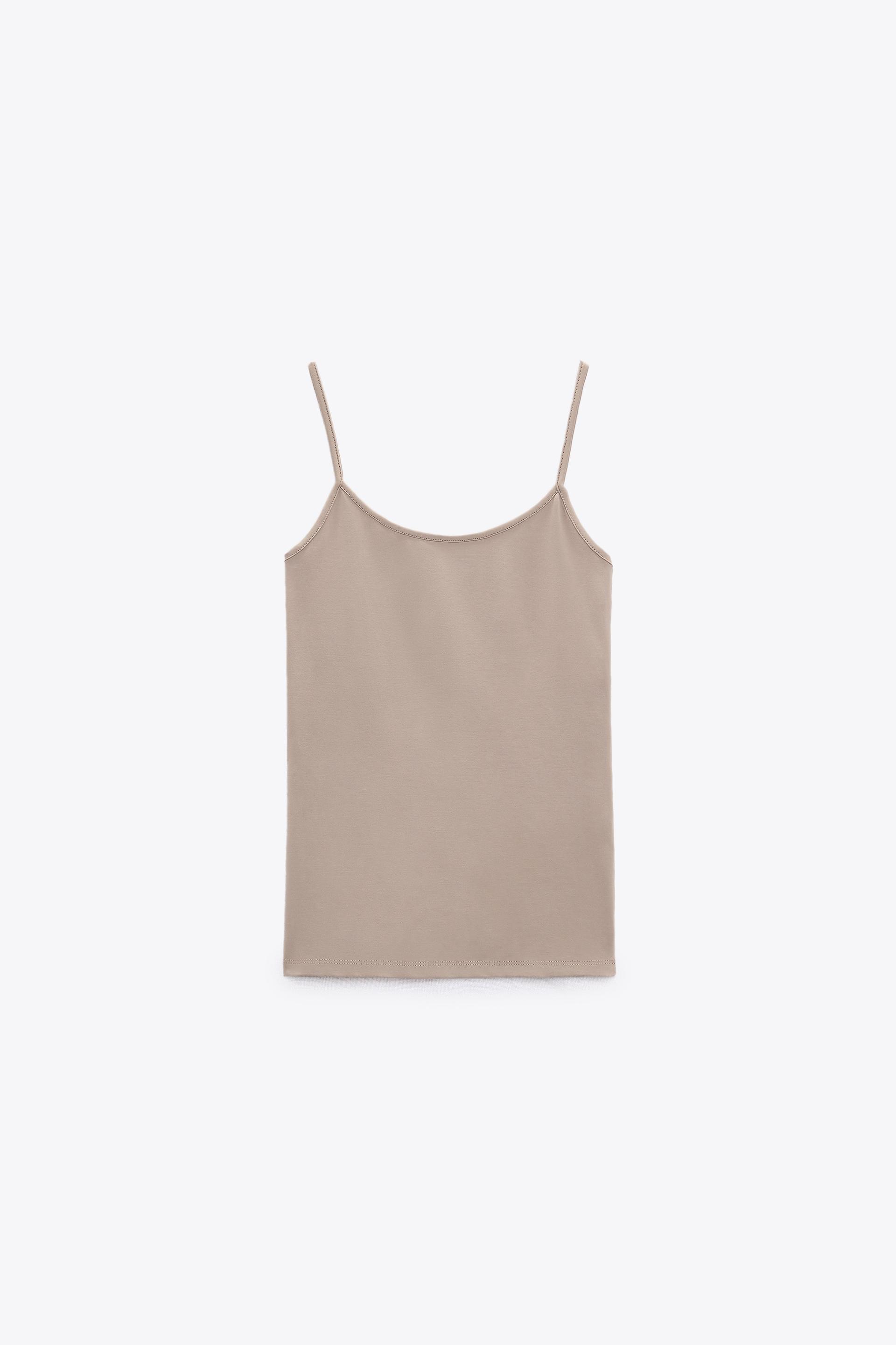 Camiseta Elastica Camiseta Tirantes Mujer Zara Camisetas Tirantes