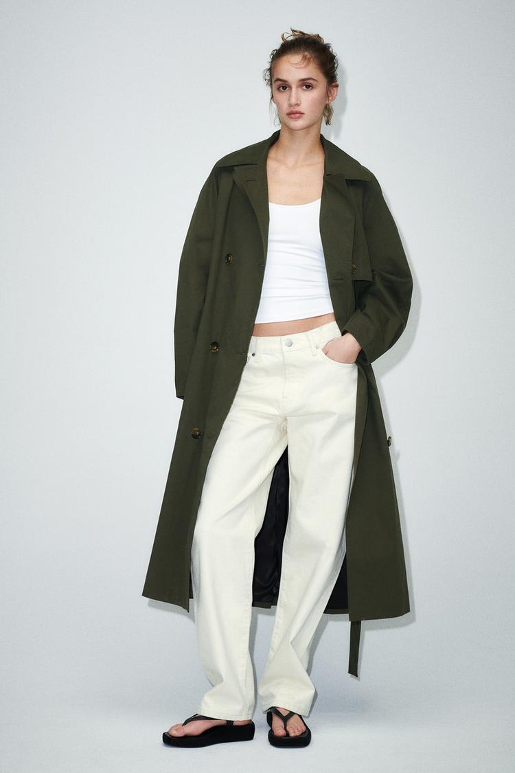 Water resistant trench coat zara Clearance