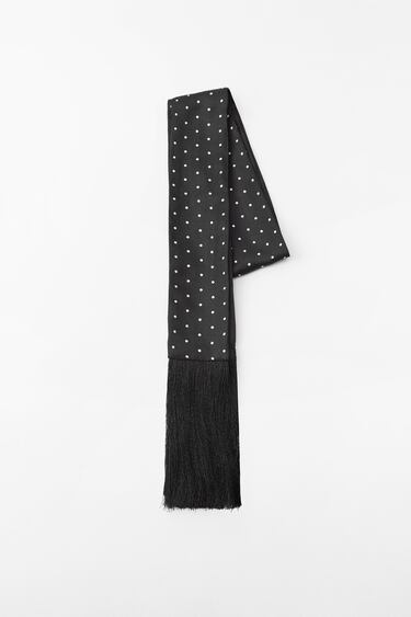 Image 0 of FRINGED PRINTED SCARF from Zara