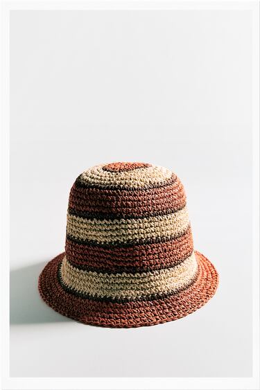 Image 0 of CROCHET BUCKET HAT from Zara