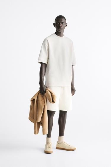 Zara white shorts mens Outlet