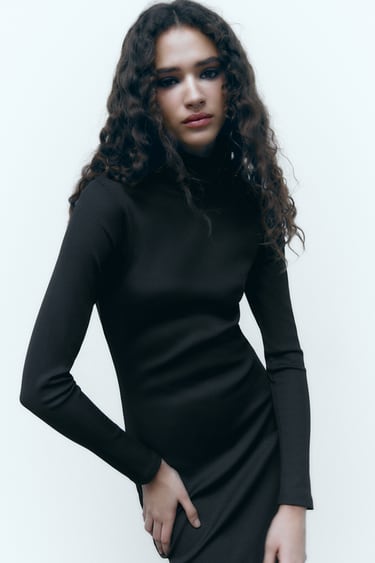 Image 0 of FITTED MIDI DRESS from Zara