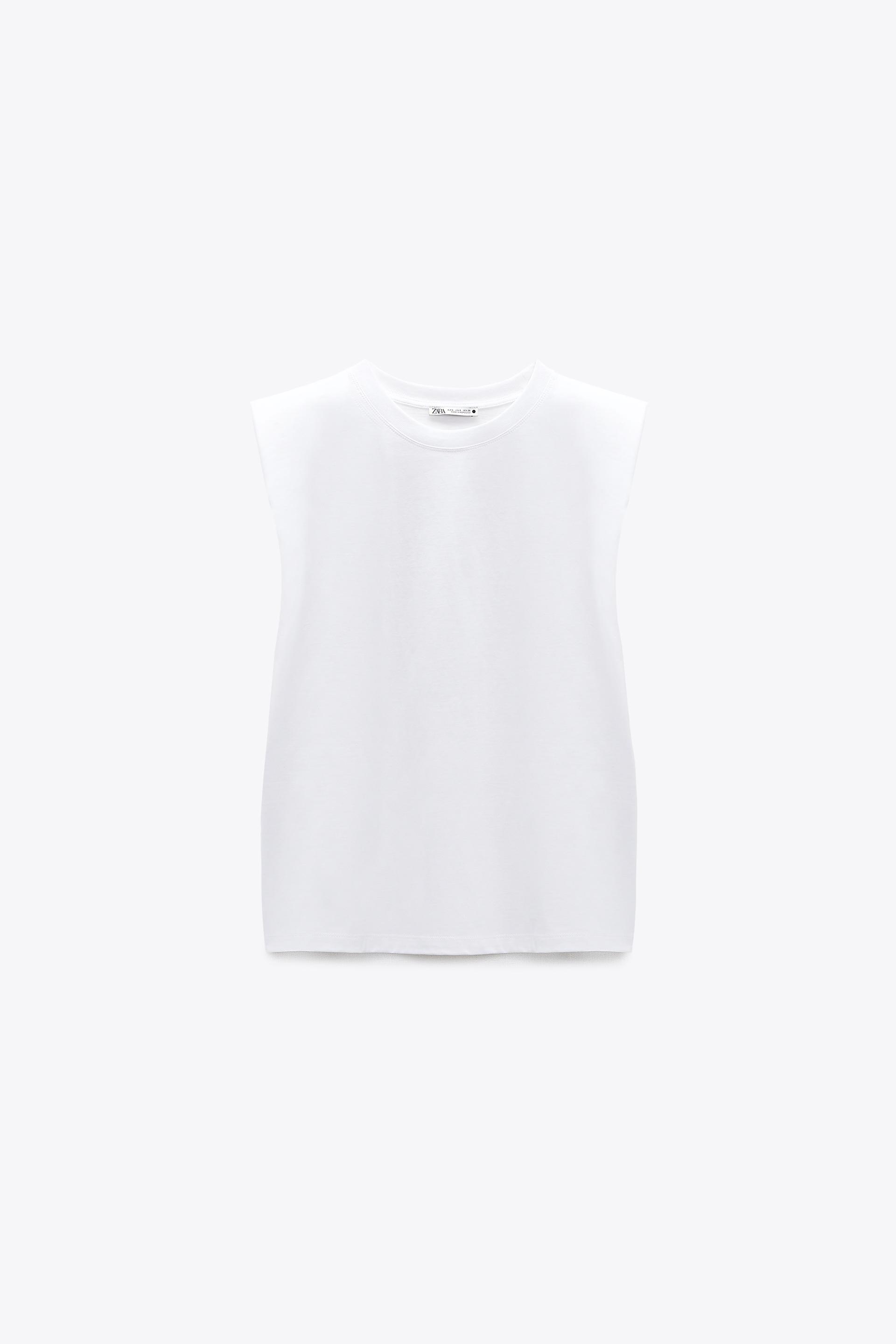 Zara shoulder pad tank Clearance