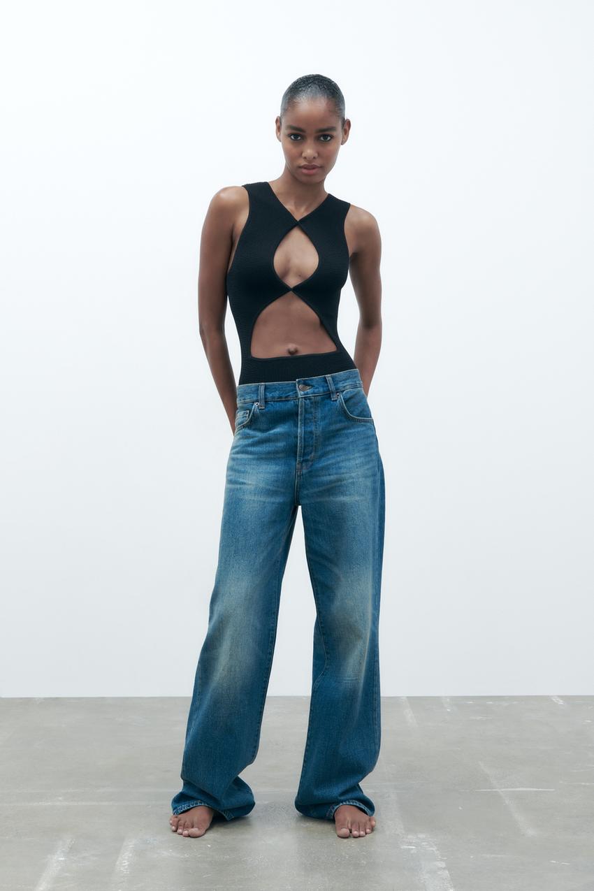 Zara blue body suit Clearance