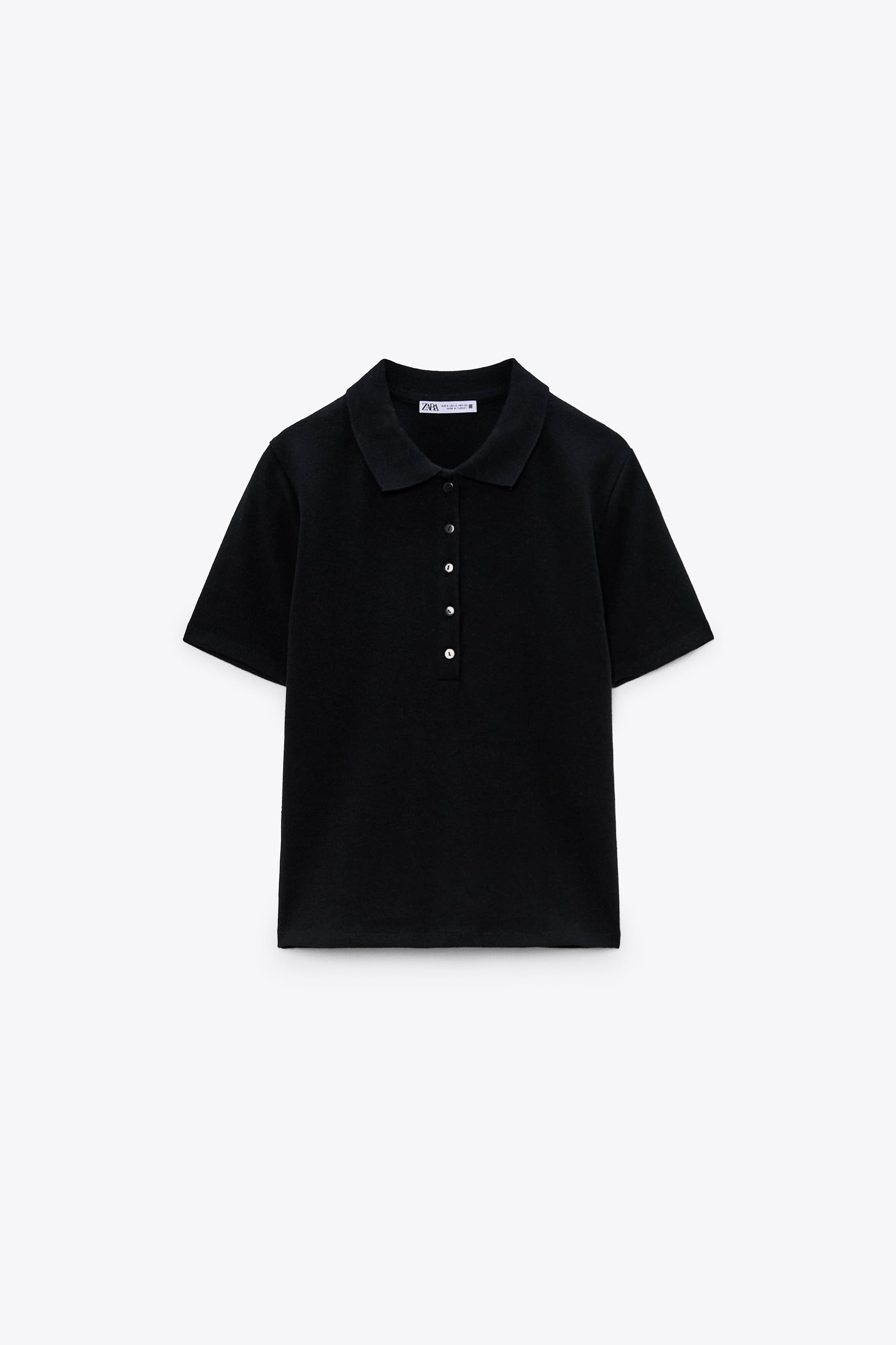 半袖ポロシャツ ブラック ZARA Japan 日本