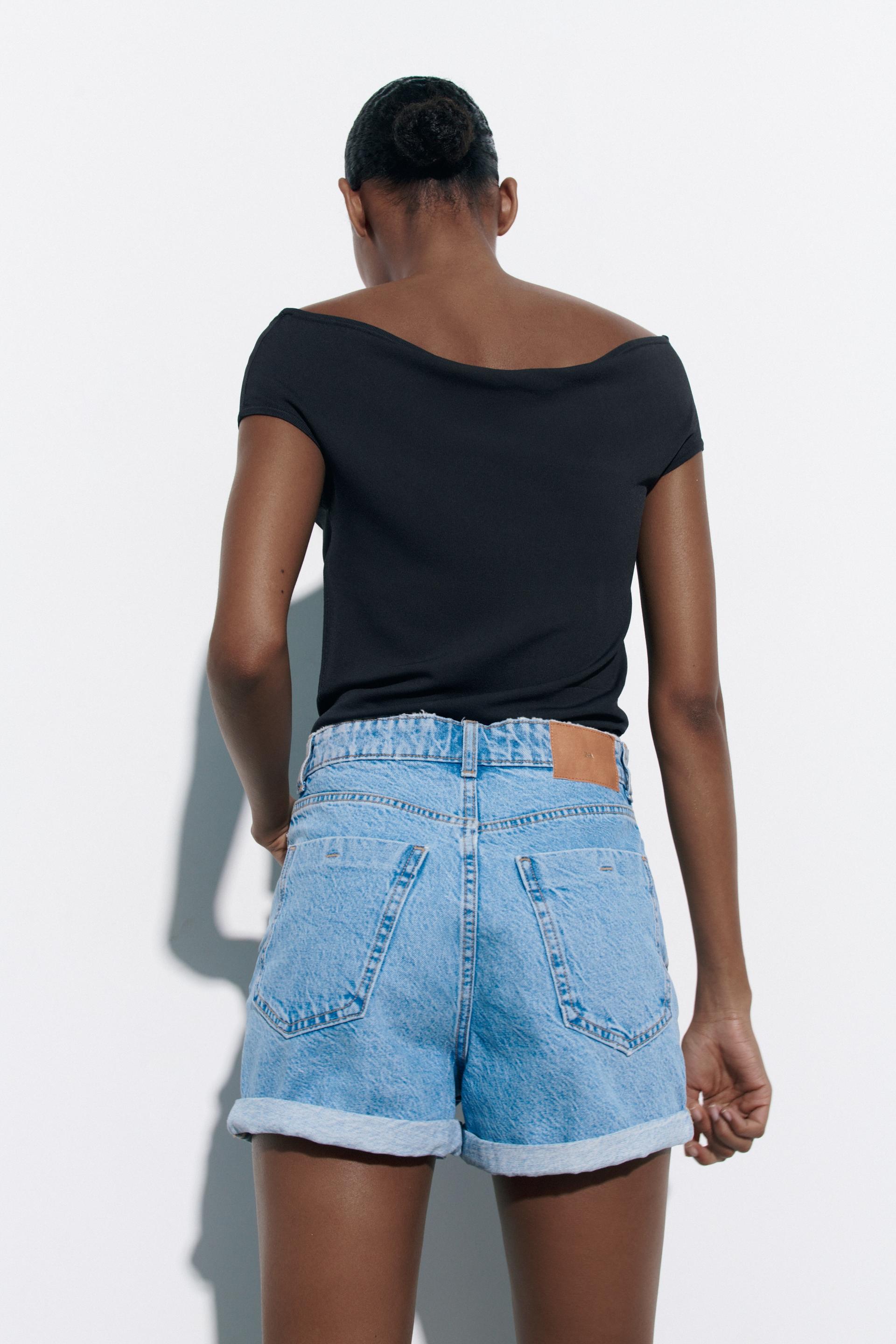 Mom jeans short zara Clearance