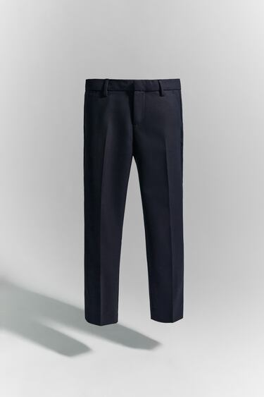 Image 0 of PREMIUM WOOL BLEND SUIT TROUSERS from Zara