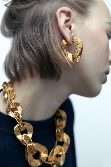 Image 0 of TEXTURE EARRINGS from Zara