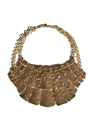 Image 0 of METAL PLATE NECKLACE from Zara