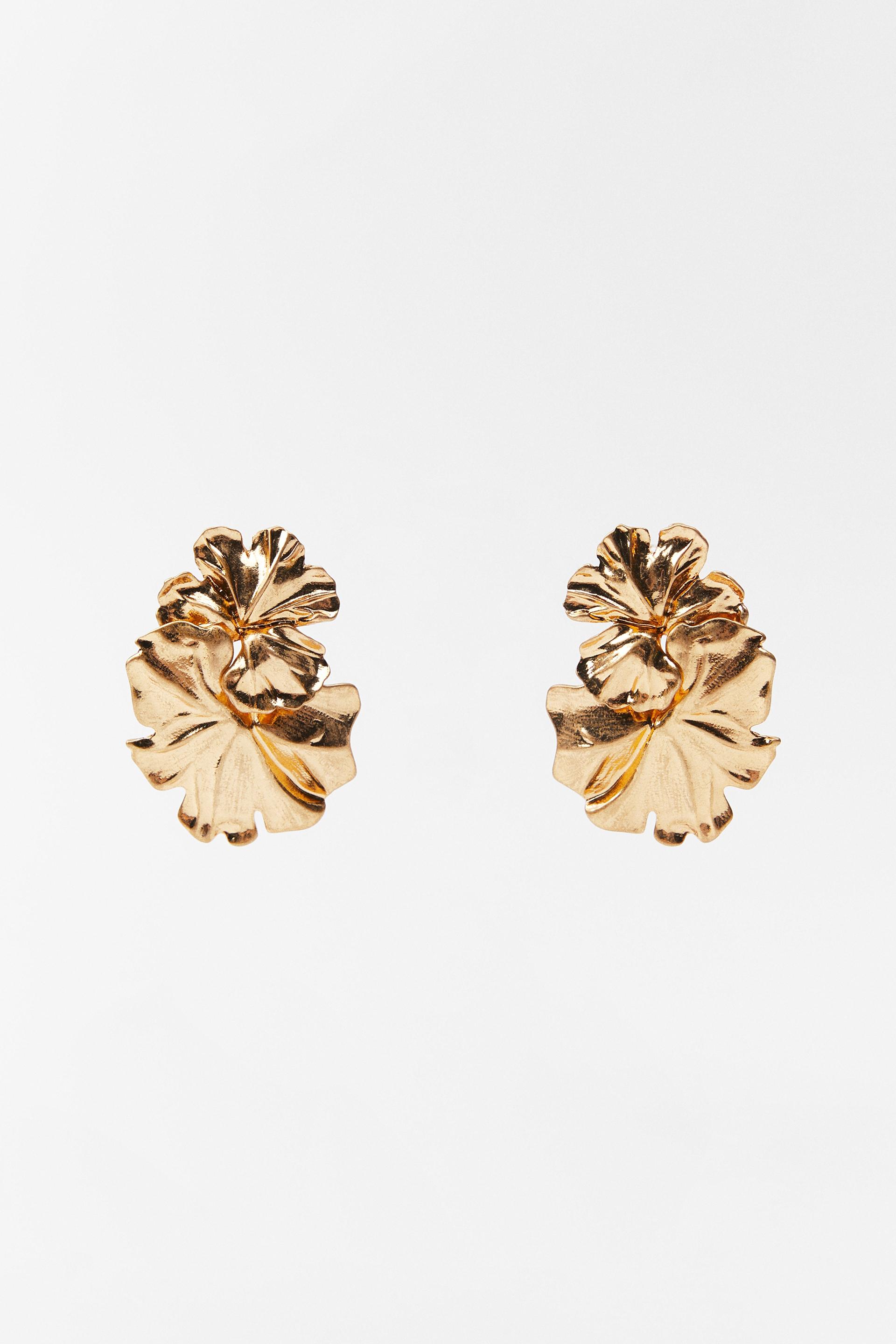 Zara floral earrings Clearance