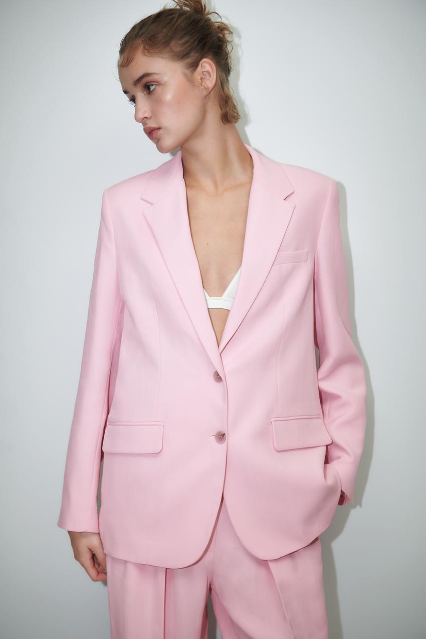 Blazer zara rosa Clearance