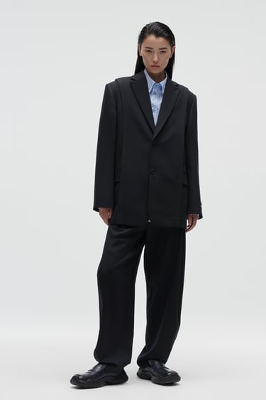 Image 0 of DARTED ADERERROR TROUSERS from Zara