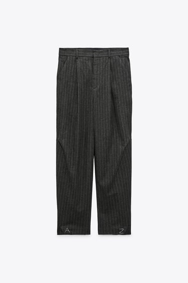 Image 0 of STRIPED ADERERROR TROUSERS from Zara