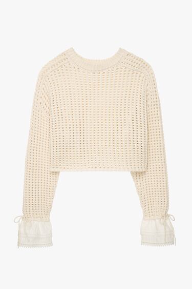 Image 0 of RUFFLED SWEATER LIMITED EDITION from Zara
