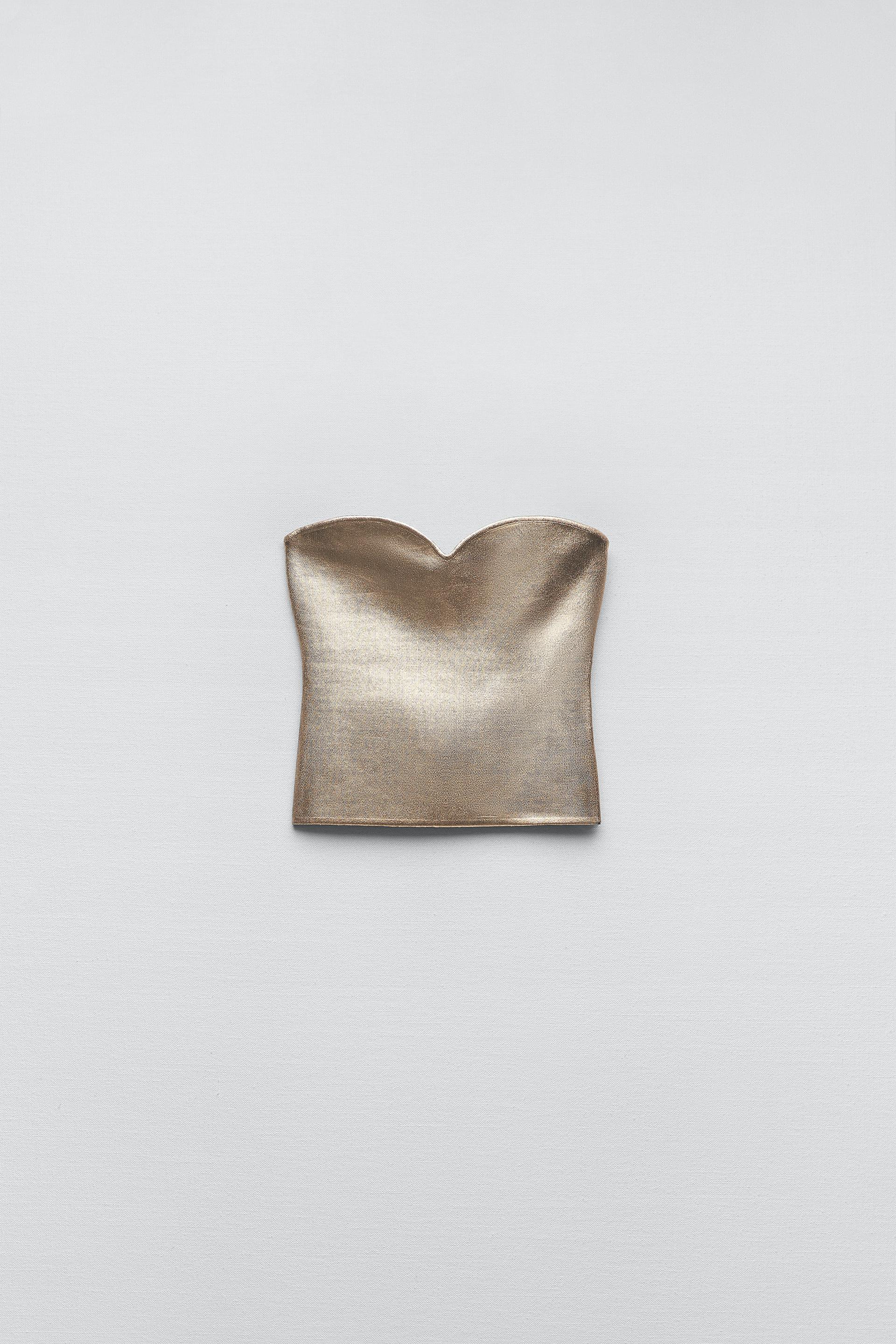 Zara top gold Clearance