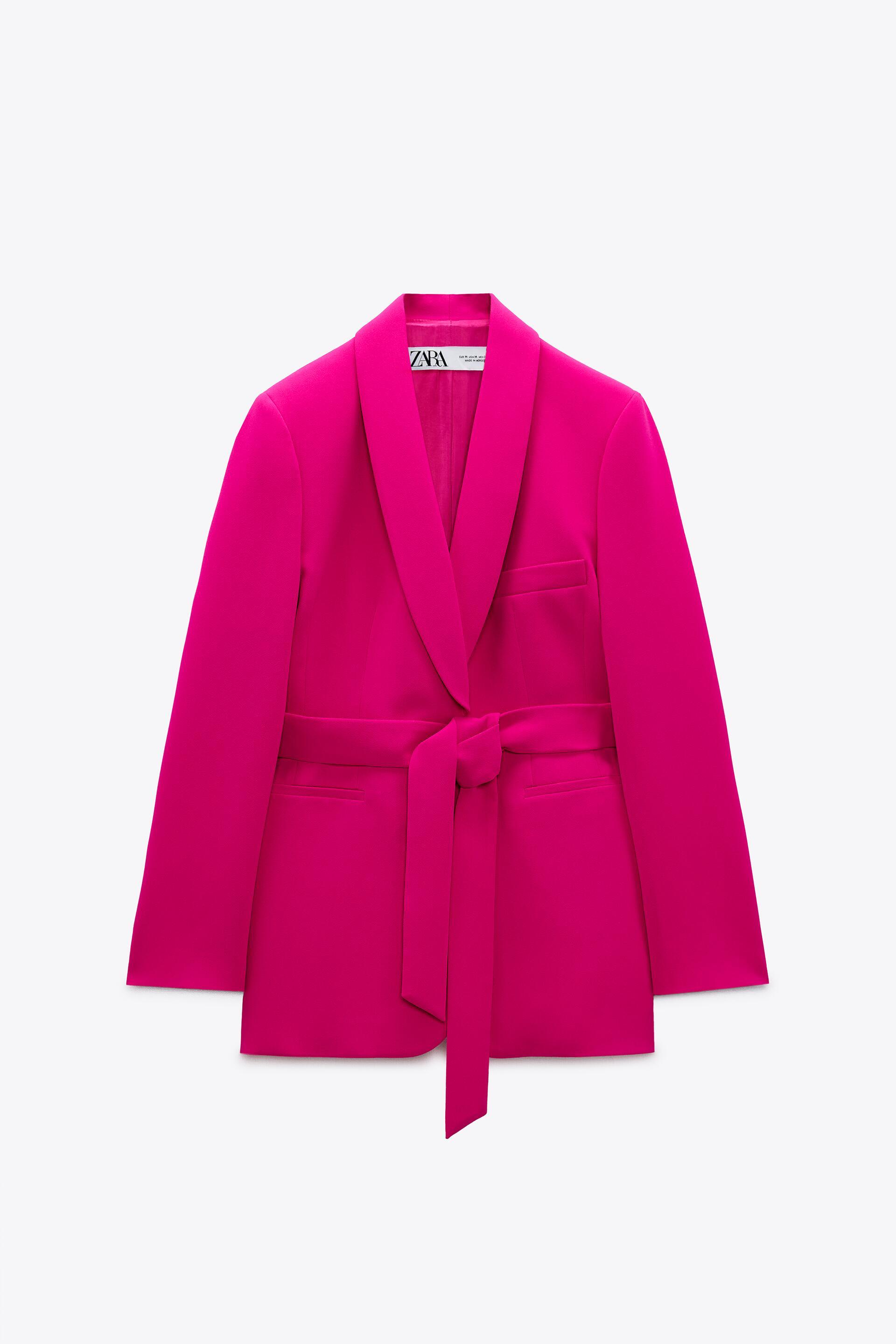 Fuchsia blazer zara Clearance