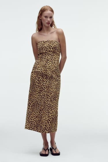 Image 0 of PRINTED SHEATH DRESS from Zara