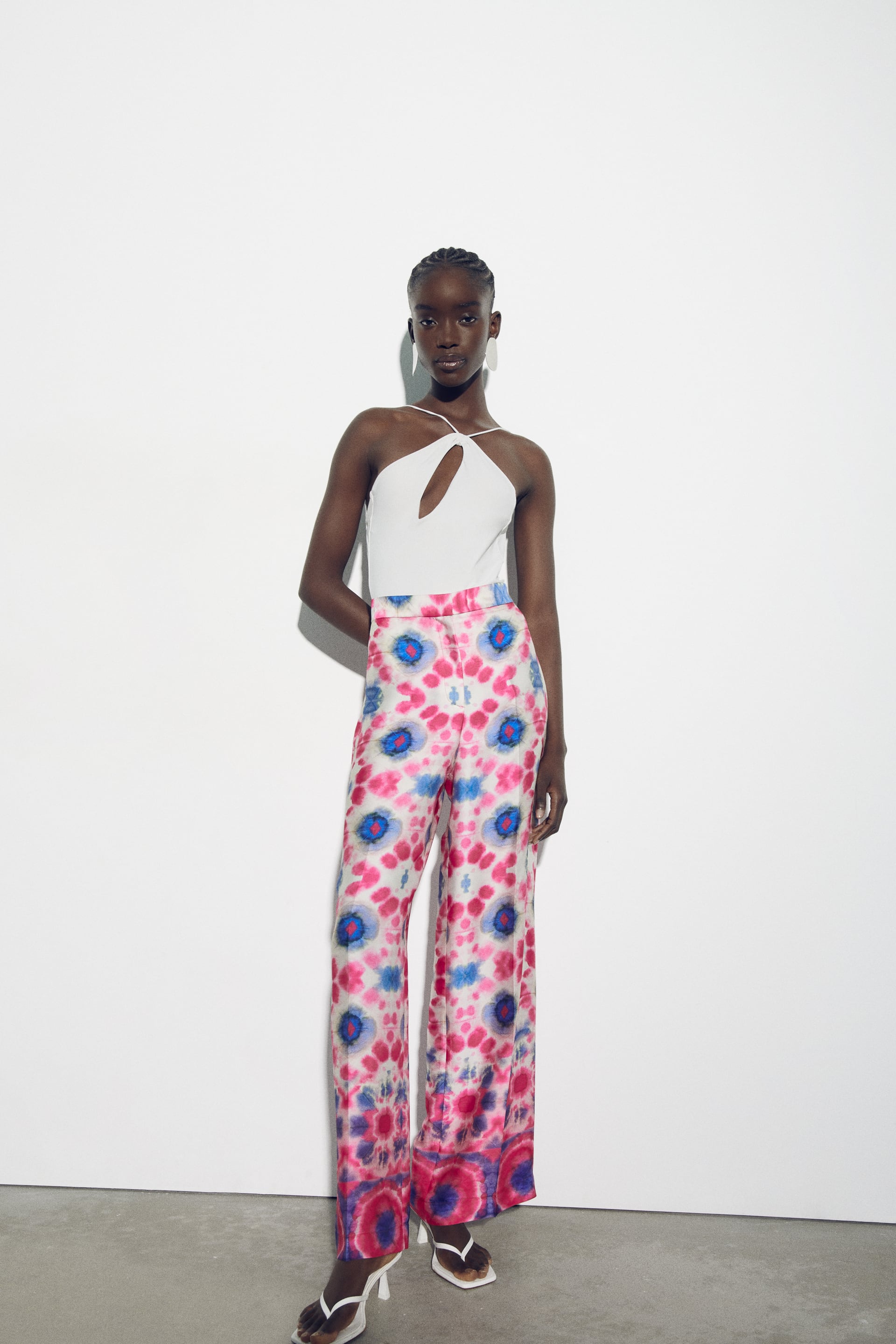 my ring acre FLOWY PRINTED PANTS - Multicolored | ZARA United States