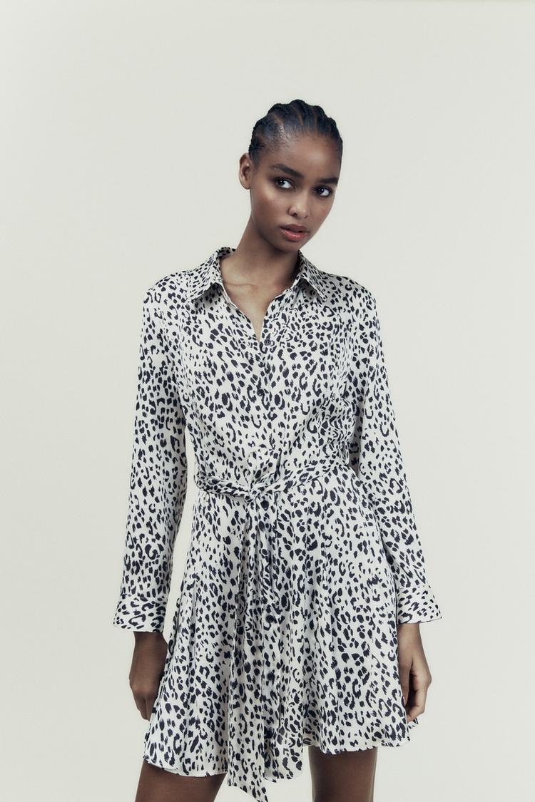 Εικόνα 1 του ΜΙΝΙ ΦΟΡΕΜΑ ANIMAL PRINT από Zara