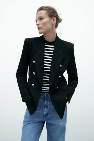 Image 0 of TAILORED DOUBLE-BREASTED BLAZER from Zara