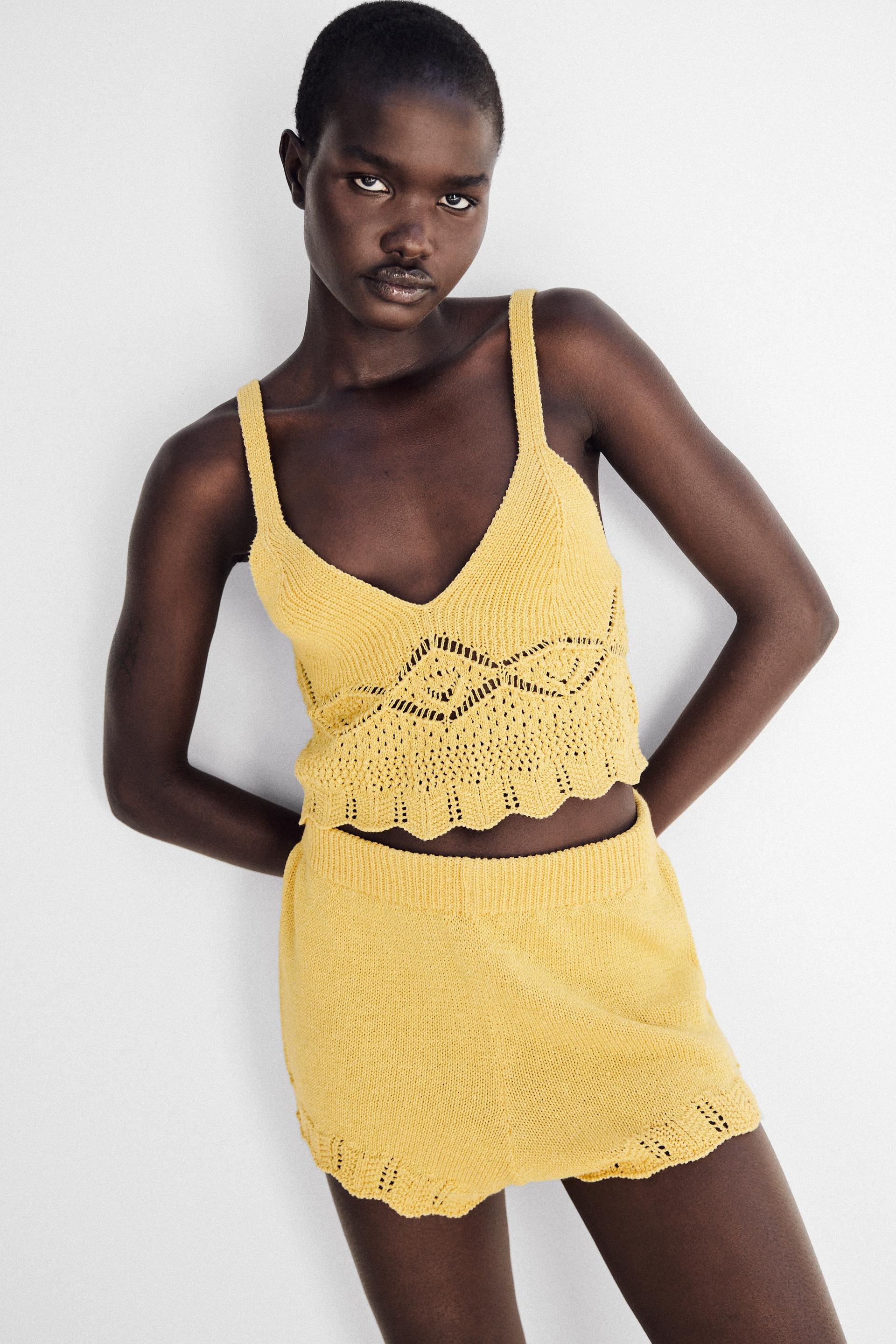 Zara scalloped top Clearance