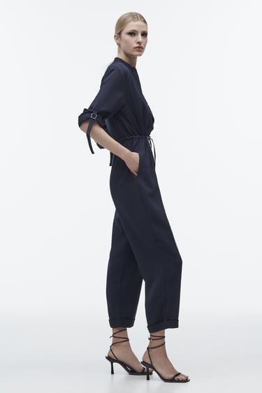 Image 0 of JUMPSUIT WITH ADJUSTABLE WAISTBAND from Zara