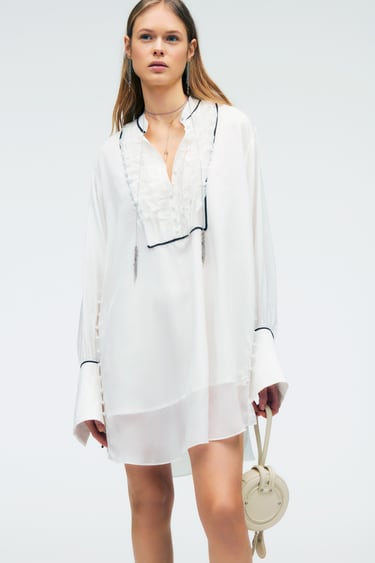 Image 0 of LIMITED EDITION SHIRT DRESS from Zara