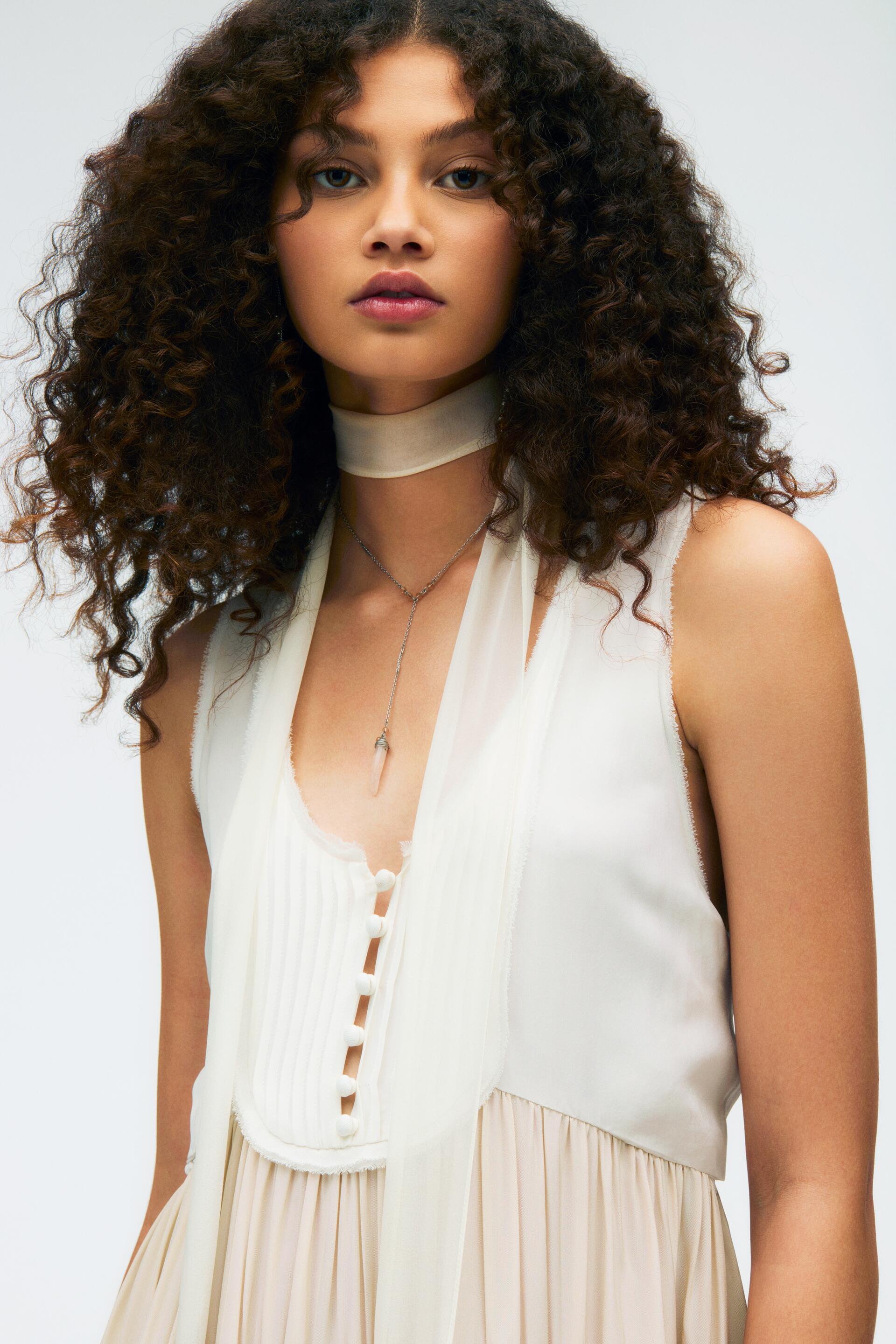 シルクワンピース - LIMITED EDITION - クレイ | ZARA Japan / 日本