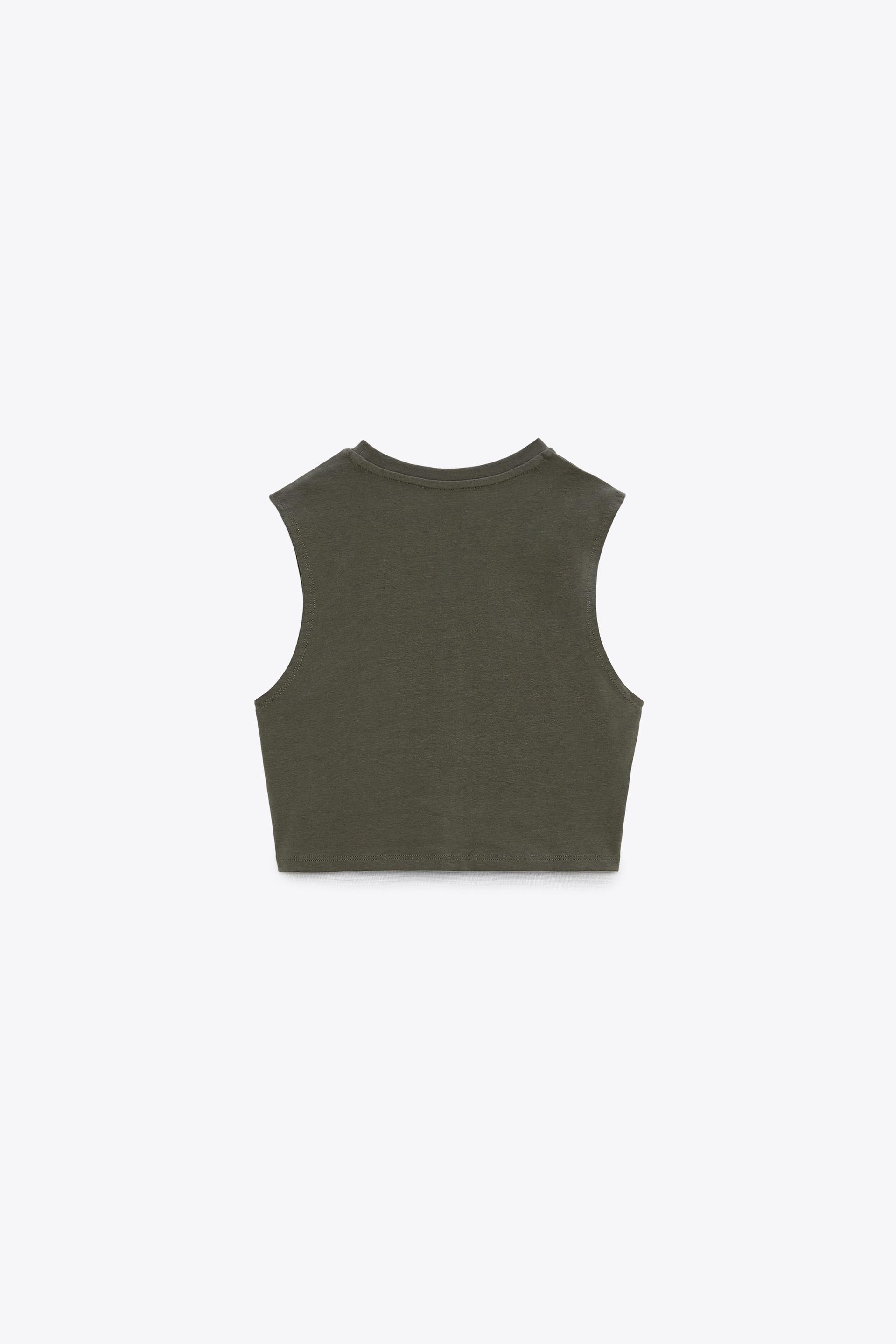 Zara tank top crop Clearance