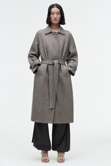 Image 0 of PREMIUM LONG COAT - LIMITED EDITION from Zara