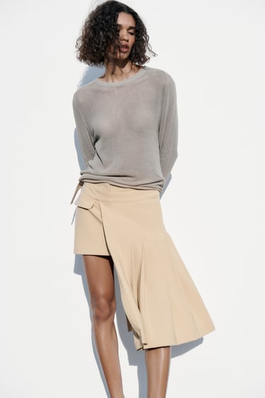 Image 0 of DECONSTRUCTED BOX PLEAT SKIRT from Zara
