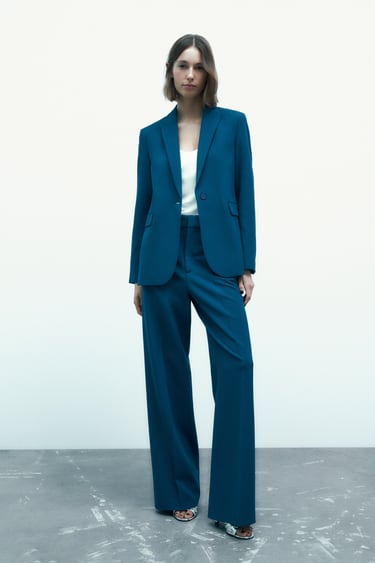 Image 0 of STRAIGHT CUT BUTTONED BLAZER from Zara