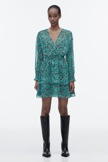 Image 0 of FLORAL PRINT DRESS from Zara