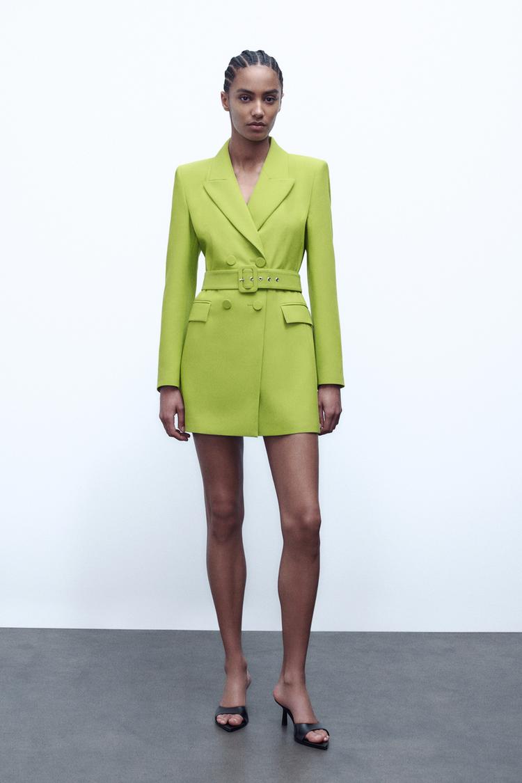 Zara long belted blazer Clearance