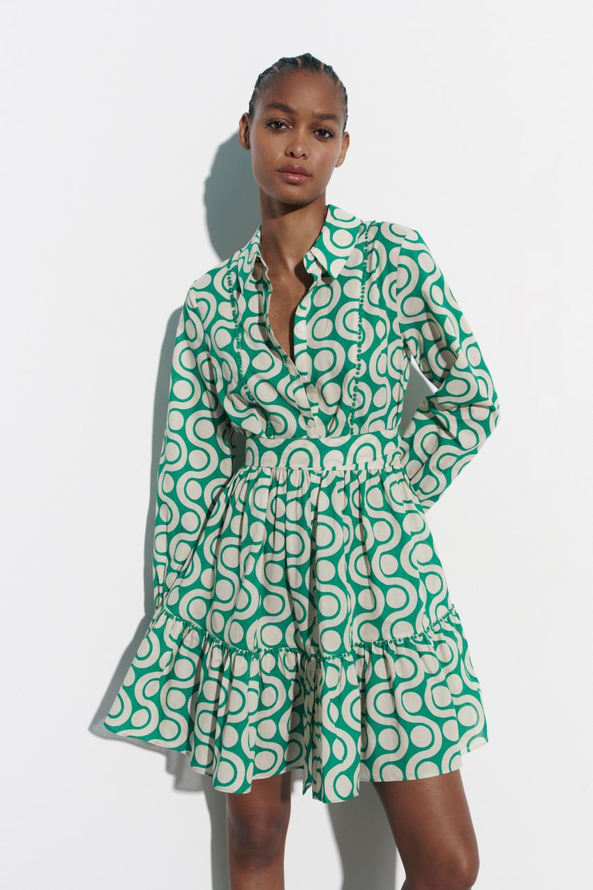 Zara Zeegroene Jurk Zara Groen Jurk ≥ Vind Zara Jurk Groen Op