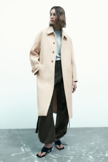 Image 0 of OVERSIZED COAT WITH WOOL from Zara