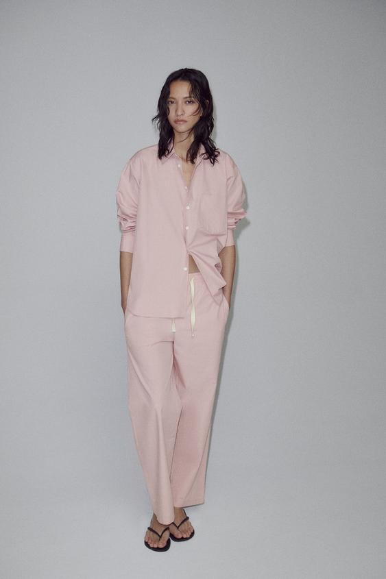 zara pink jeans