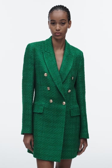 Image 0 of LONG STRUCTURED BLAZER from Zara