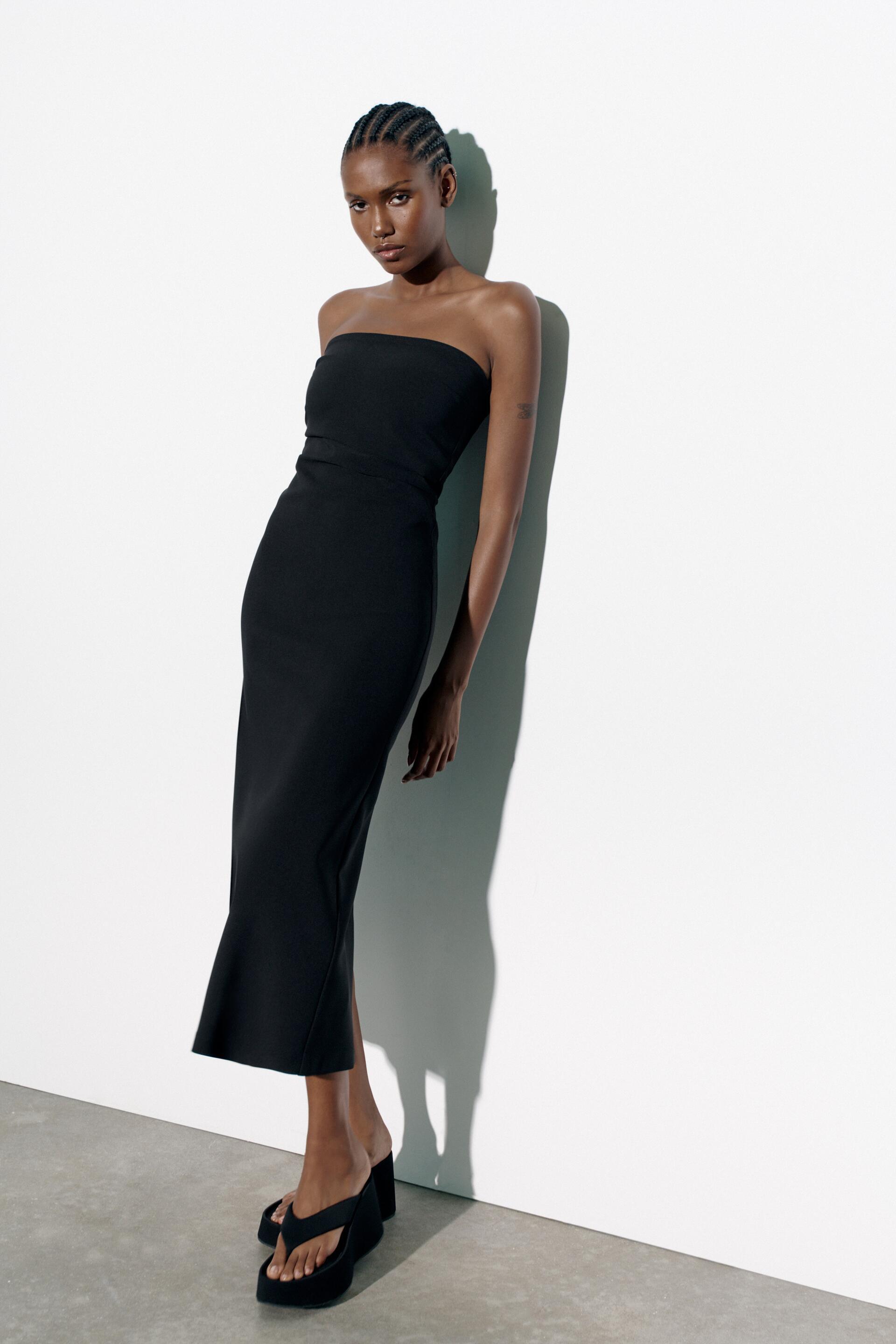 Zara new in midi dresses Clearance