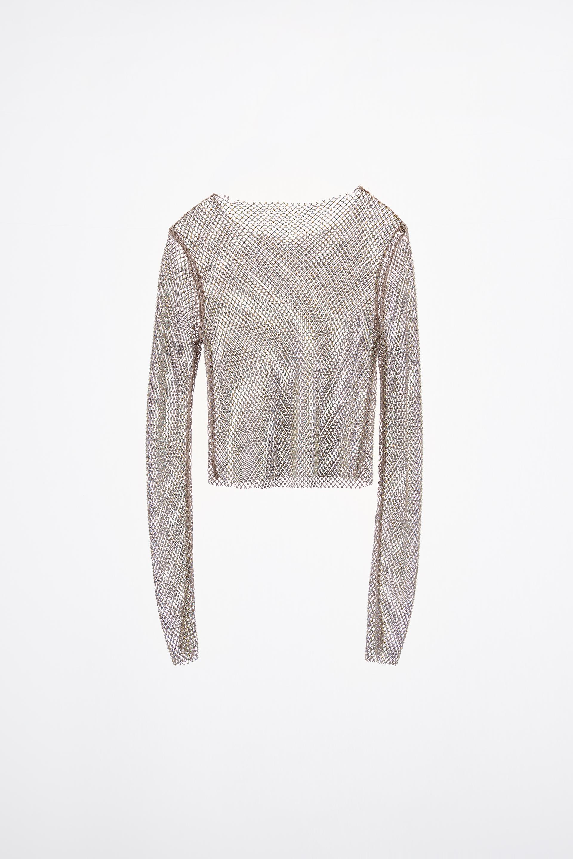 Zara shimmer top Clearance