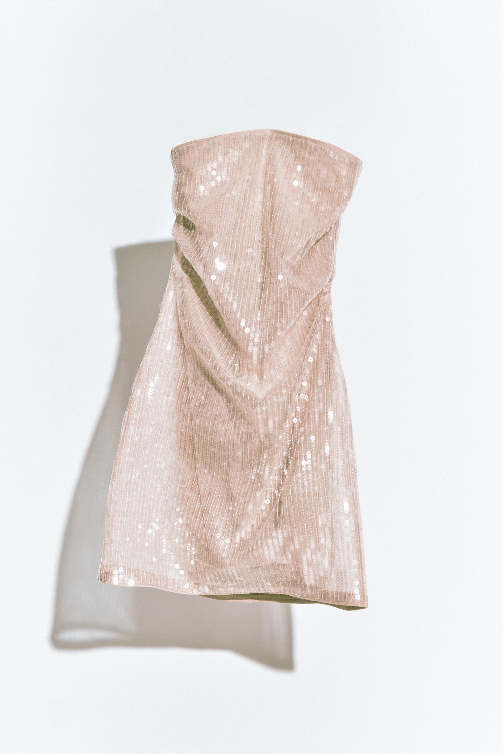 Robe sequin rose zara Clearance