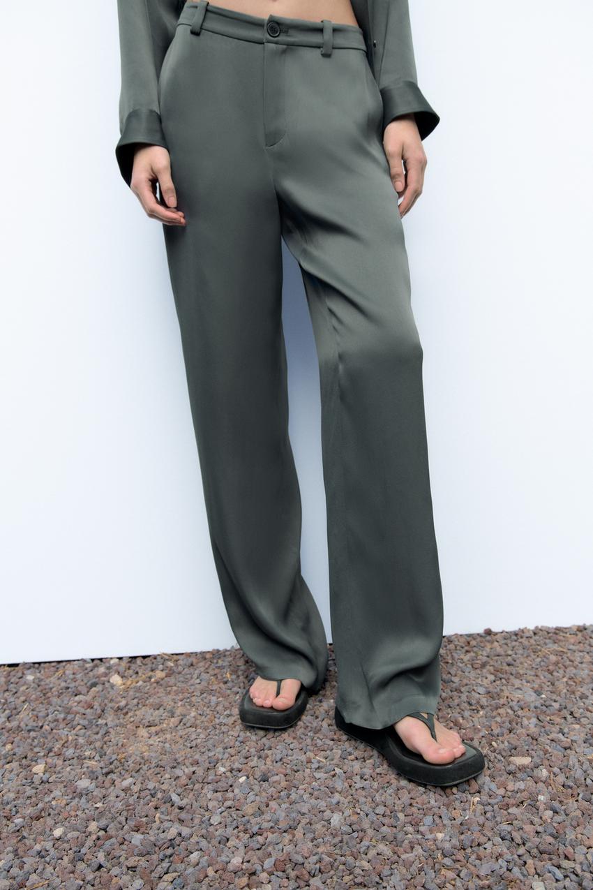 Zara sage trousers Clearance