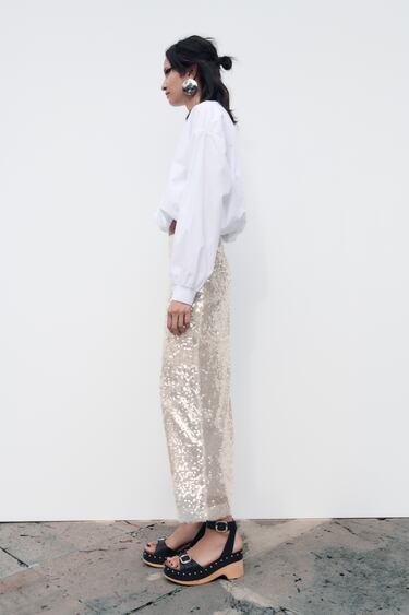 Image 0 of SEQUIN SKIRT LIMITED EDITION from Zara