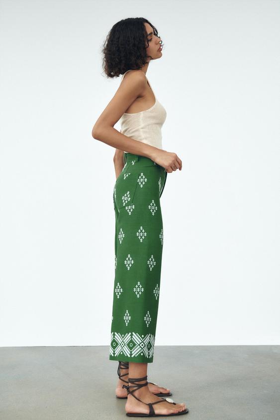 Zara green dress pants Clearance