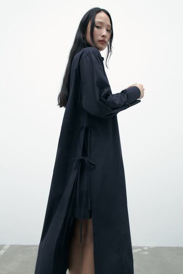 Image 0 of VOLUMINOUS POPLIN DRESS from Zara